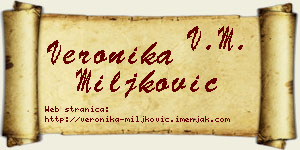 Veronika Miljković vizit kartica